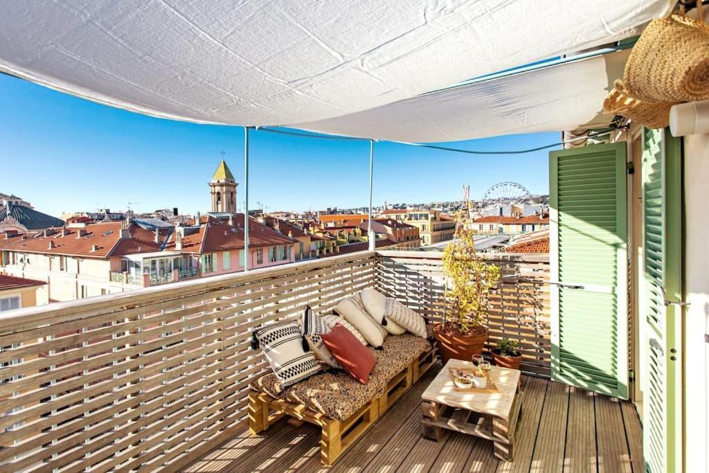 #9 Opera'S Duplex Panoramic Sea View Terrace & Ac 1Min To Beach Ніцца Екстер'єр фото