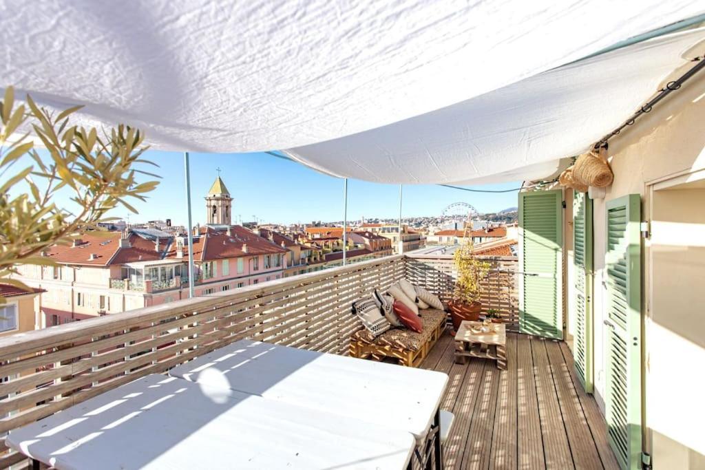 #9 Opera'S Duplex Panoramic Sea View Terrace & Ac 1Min To Beach Ніцца Екстер'єр фото